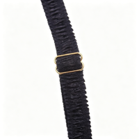 Bretelles de jarretière haut de gamme avec boucles en caoutchouc, boucles métalliques, rubans en soie, accessoires pour bas et chaussettes longues