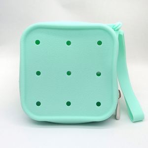 Bolsa de Maquillaje Ecológica de Silicona con Cierre, Lavable, Duradera, Organizador de Viaje, Funda Protectora contra el Polvo, Bolsa Pequeña para Monedas y Cosméticos - Product Image 4