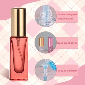 Flacon de parfum miniature rechargeable vide 5 ml, atomiseur de parfum 5 ml, flacon de parfum carré de voyage de petite taille, flacons de parfum en verre - Product Image 2