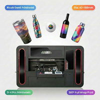 Impresora Rotativa UV Automática Ricoh G6 de Alta Velocidad y Sin Costuras 360° de Jucolor, Precio de Fábrica, para Vasos y Botellas de Agua