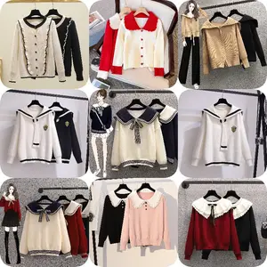 Comfortable white solid color blouse women's long sleeve knitted sweater ladies hooded sweatshirt