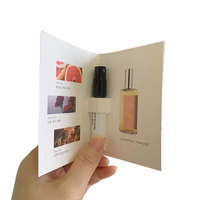 Impression de logo personnalisé pour marques en gros, échantillons de brochures, flacons de parfum en verre, emballages, impression de cartes, cartes en papier pour parfums