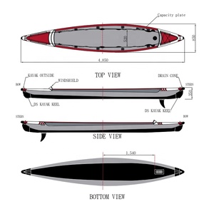 Kayak de Pesca Profesional PF, Canoa Plegable Individual, Bote de Velocidad KX05 - Product Image 4