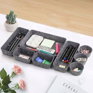Drawer Organizers Bins Felt Storage Bin Office Organizer Shallow <b>Small</b> Desk Organizer Trays <b>Draw</b> Dividers Gifts - Product Image 6