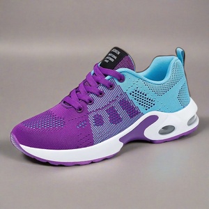 Дышащие легкие летние женские кроссовки для фитнеса и прогулок на шнуровке - Product Image 1