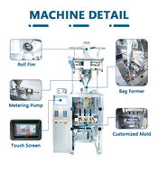 Automatische VFFS-machine voor het verpakken van onregelmatig gevormde zakjes met shampoo, saus, ketchup, honing, sap, jam, sportgel en energiegel.