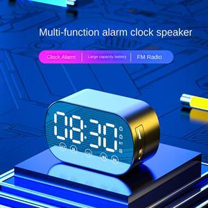 רמקול נייד חדש רמקול <span class=keywords><strong>bluetooth</strong></span> אלחוטי מיני רמקול עם מטען אודיו כרטיס מיני שעון מעורר-סיטונאי מתנות - Product Image 2