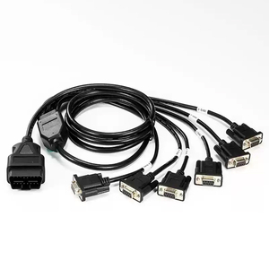 12 فولت/24 فولت OBD2/16Pin إلى RS232 المنشق 60 أنثى <span class=keywords><strong>OBD</strong></span> 2/II إلى 6 أنثى DB9 ديسيبل 9Pin موصل مسلسل - Product Image 1