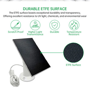 Module Solaire Photovoltaïque ETFE HPBC en Gros 5V 6V 2W 3.5W 6W 8W 10W pour Appareils de Surveillance Extérieurs et Sonnettes avec Support - Product Image 2