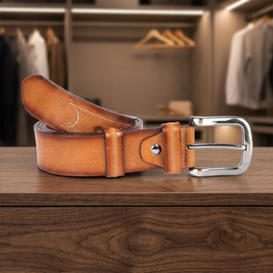 Accessoires pour hommes en cuir de vachette de style européen, véritable cuir robuste, imperméable, personnalisé, en acier inoxydable, idées cadeaux pour fêtes - Product Image 1
