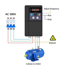 M-드라이버 3 상 1hp 2hp 주파수 인버터 0.75kw 1.5kw 모터 용 VFD D드라이브