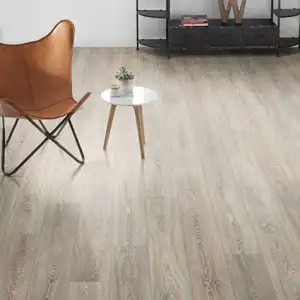 Lujo Oushe Grain Tablón Impermeable Laminado Haga clic en el título para interiores Vinilo Pvc Plástico Spc Pisos