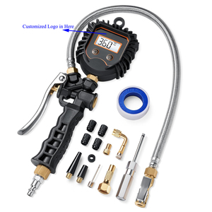 Heavy-Duty Digital 250PSI Stainless <b>Braided</b> Hose Air Chuck Compressor With ABS <b>Accessories</b> YHHDDTG003 YHHD - Product Image 5