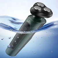 Rasoirs électriques pour hommes Rasoir électrique étanche à l'eau et à sec Rasoirs rotatifs à batterie rechargeable Rasage en machine