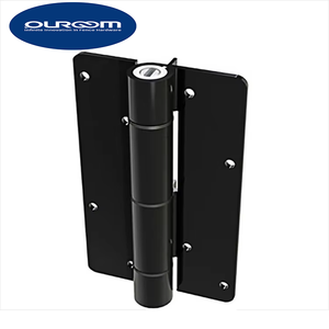 مفصلات بوابة ذاتية الإغلاق من الألومنيوم الأسود بتصميم حديث شائع للبوابة المعدنية والسياج - Product Image 1