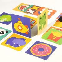 Cartes d'inspiration visuelle personnalisées pour l'éducation précoce des enfants, noir et blanc, 0-3 mois, cartes flash éducatives pour bébés
