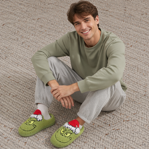 Nouvelle Arrivée Chaussons 3D <span class=keywords><strong>Grinch</strong></span> en Polyester Doux et Confortables pour Adultes, Idéals pour la Maison, l'Intérieur, l'Extérieur, les Fêtes, la Famille et Noël - Product Image 4