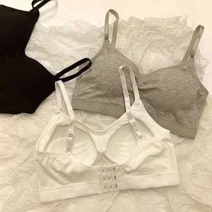 Sujetador deportivo de una pieza, sin tirantes, con efecto push-up y sin aros, estilo coreano, para mujer. - Product Image 2