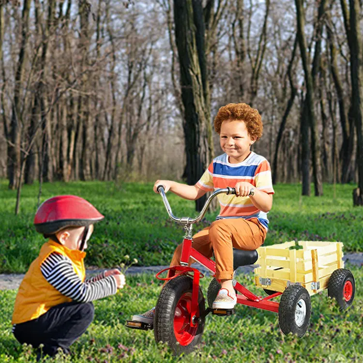 Tricycle tout terrain pour enfants, jouet de Camping en métal, chariot à pédale