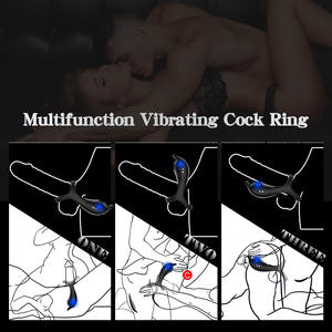 Yeni kablosuz uzaktan kumanda 5-Frequency horoz halka titreşimli ve clitoklitoral stimülasyon Sperm kilitleme çiftler için - Product Image 2