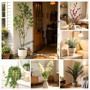 Fleurs artificielles de tulipes jaunes dans un pot en céramique rustique blanchi à la chaux, fausses fleurs de printemps pour la décoration de <span class=keywords><strong>cuisine</strong></span> et de maison style cottagecore - Product Image 6