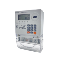 Meter Energi Prabayar Satu Fasa STS Bersertifikasi NEMSA Nigeria dengan Layar LCD, Keypad, dan Dukungan OEM SDM Kelas 1.0 60A untuk Industri