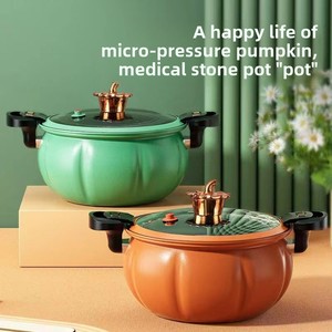 Casserole à pression antiadhésive à double anse <span class=keywords><strong>de</strong></span> 28 cm, multifonctionnelle, pour la maison, en fonte, pour soupes - Product Image 3