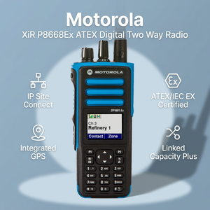 Radio Portátil XiR P8668Ex ATEX con Teclado Completo, Digital, a Prueba de Explosiones, VHF, con GPS para Minería - Product Image 6