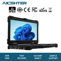 Nuevo Portátil Robusto Intel de 15.6 Pulgadas con Puerto Serial RS422, Negro, IP65, Puertos Personalizados, Inglés, para Estudios Geológicos, Wi-Fi 6 para 5.2