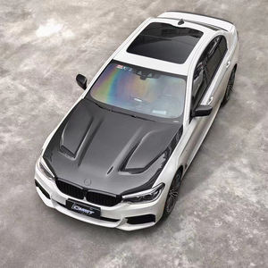 Pour <span class=keywords><strong>BMW</strong></span> <span class=keywords><strong>F90</strong></span> M5 série 5 G30 <span class=keywords><strong>520i</strong></span> 525i 530i kit de carrosserie de capot en Fiber de carbone pièces automobiles Style B - Product Image 2
