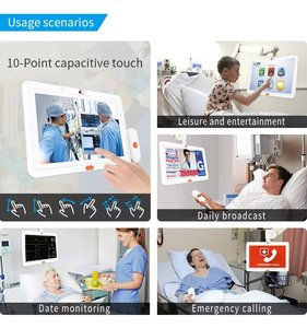 New Wall Mount 13.3" Medical Care Android <b>Tablet</b> Pc Computer Touch Screen Rockchip Quad Octa Core 3G GSM <b>4G</b> Wi-Fi Business ROHS - Product Image 6