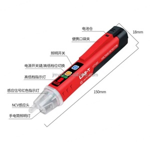 ยูไลด์ UT12D ปากกาทดสอบแบบไม่สัมผัสสำหรับการตรวจจับและทดสอบจุดเสียหาย การตรวจจับเส้นสาย ปากกาทดสอบสำหรับใช้ในครัวเรือน - Product Image 3