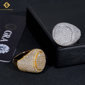 Hot Sale Hip Hop Moissanite <b>Ring</b> <b>Men</b> Iced Out Moissanite DiamondRing 925 Sterling Silver <b>Ring</b> Past Diamond Tester with GRA - Product Image 4