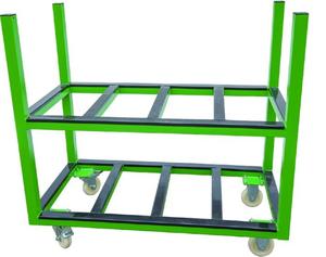 Factory-specific Aluminum Profile Shelves for <strong>Double</strong>-<strong>layer</strong> Material <strong>Carts</strong> - Product Image 1