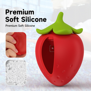 S-Hande Premium 8 Frekanslı Sevimli Çilek Şeklinde Klitoris Emici Vibratör Kadınlar İçin Seks Oyuncağı - Product Image 4