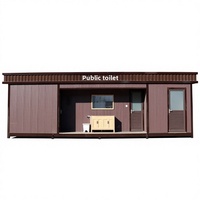 Jiaxin 652558 Toilettes portables pour entrepôt Apple, salle de douche intégrée préfabriquée en plastique écologique, toilettes extérieures rurales