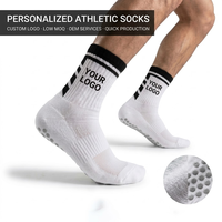 Gym Chaussettes De Luxe Qualité Mode Coton Hommes Crew Chaussettes Broderie Logo Imprimer Gym Chaussettes Personnalisées