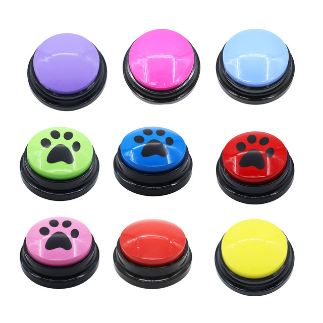 Zturn ZT LEO03 Hot Eco-friendly Plastic Dog Toys Voice Recording Button Funny Pet Communication Talking Box Interactive Toy