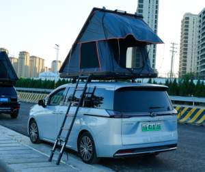 Tente de toit rigide en aluminium imperméable à prix d'usine, tente de toit triangulaire pour <span class=keywords><strong>camping</strong></span> familial en plein air - Product Image 2