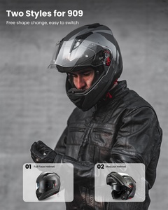 Casco integrale Flip up Pinlock compatibile modello punto 909 caschi modulari da moto ILM - Product Image 5