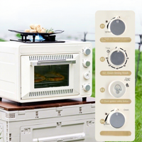 Nouveau barbecue à gaz d'extérieur 2026, four cassette tout-en-un grande capacité, cuisson en fonte, commande par bouton, simple et manuel