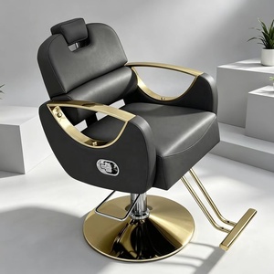 Chaise de Salon de Coiffure Professionnelle en Cuir Réglable de Haute Qualité pour Maquillage, Coiffure et Esthétique - Product Image 5