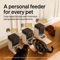 Distributeur automatique de nourriture pour chiens et chats, repas personnalisés, programmable, reconnaissance des chats, suivi du régime alimentaire, multi-animaux de compagnie