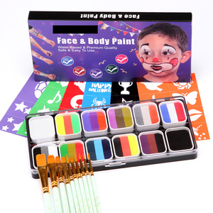 Peinture corporelle solide pour les yeux, Noël, Halloween, peinture à l'huile personnalisée, maquillage de fête cosplay, kit de peinture pour le visage - Product Image 1