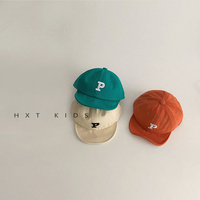 Gorra de Primavera/Otoño con Visera Suave y Letras Bordadas, Gorro de Moda para Bebés Niños y Niñas, Uso Diario