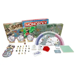 Permainan papan Monopoli edisi klasik, 2-8 permainan papan bermain permainan Monopoli keluarga, permainan papan monopoli asli