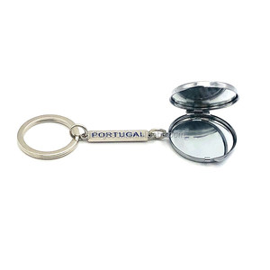 Porte-<span class=keywords><strong>clés</strong></span> Souvenirs portugais en métal <span class=keywords><strong>de</strong></span> luxe Mini miroirs <span class=keywords><strong>de</strong></span> maquillage compacts Porte-<span class=keywords><strong>clés</strong></span> miroir personnalisé double face Miroirs <span class=keywords><strong>de</strong></span> poche Porte-<span class=keywords><strong>clés</strong></span> - Product Image 4