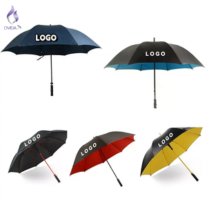 OVIDA Custom Logo Umbrella Luxury Windproof Eco Friendly Automatic UV Golf Umbrellas With Logo Paraguas Outdoor Umbrellas
