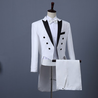 Costume de performance formel pour homme S1001F, style britannique, 100 % polyester, pour marié et séance photo