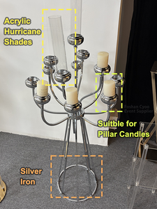 Porte-<span class=keywords><strong>bougie</strong></span> <span class=keywords><strong>en</strong></span> métal doré brillant à 13 bras, candelabre pour centre de table, accessoires pour événements et mariages, frais de port réduits - Product Image 3